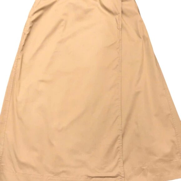 Beige Wrap Midi Skirt - Picture 2 of 2